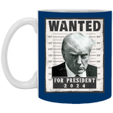 Trump WANTED for President 2024 White Mug