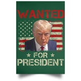 Trump WANTED for President Portrait Poster