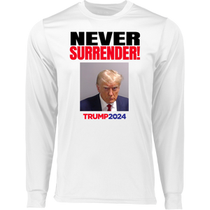 Trump NEVER Surrender 2024  Long Sleeve Moisture-Wicking Tee