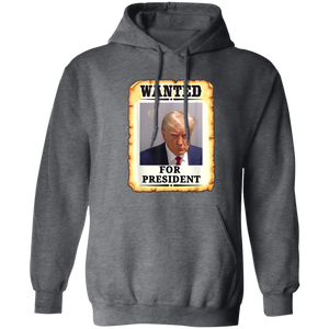 Trump WANTED for President Pullover Hoodie