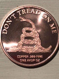 Don't Tread on Me! .999 Copper Coin - Subscriber Exclusive