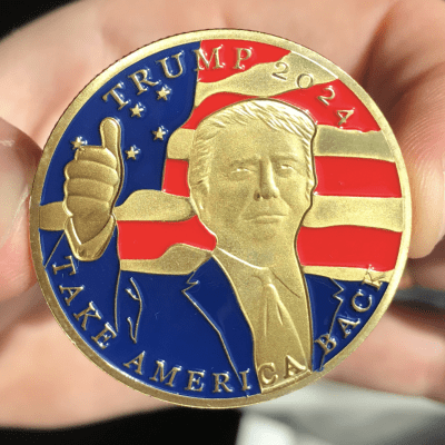 Trump 2024 'Take America Back' Gold Coin - Subscriber Exclusive