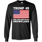 Trump 45 Snowflake Long Sleeve T-Shirt