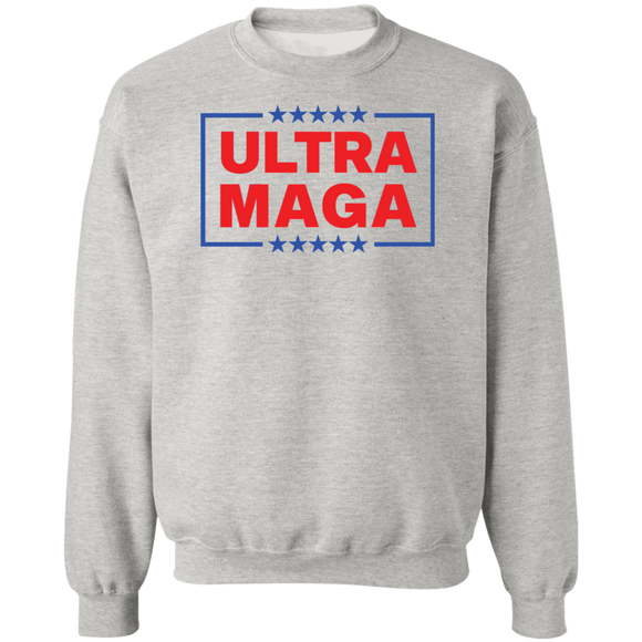 ULTRA MAGA Trump Supporters - Crewneck Pullover Sweatshirt