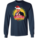 We're Saying MERRY CHRISTMAS AGAIN Long Sleeve Trump T-Shirt