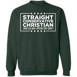 Straight Conservative Christian Crewneck Pullover Sweatshirt