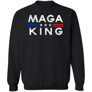 Trump MAGA KING - Crewneck Pullover Sweatshirt