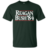 Reagan Bush '84 Presidential Election Retro T-Shirt (Dark Shirts)