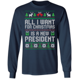 All I Want for Christmas is a New President LS Ultra Cotton T-Shirt