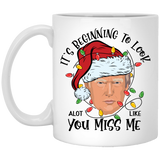 Trump Christmas Miss Me  White Mug