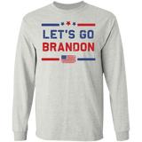 Let's Go Brandon USA Flag  LS Ultra Cotton T-Shirt