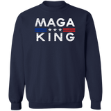 Trump MAGA KING - Crewneck Pullover Sweatshirt