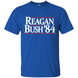 Reagan Bush '84 Presidential Election Retro T-Shirt (Dark Shirts)