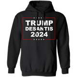 Trump Desantis 2024 Pullover Hoodie