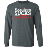 Socialism Sucks and Biden Blows Funny Long Sleeve Tee