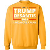 Trump Desantis 2024 Crewneck Pullover Sweatshirt