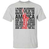 USA Pledge of Allegiance Patriotic Tee