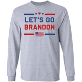 Let's Go Brandon USA Flag  LS Ultra Cotton T-Shirt