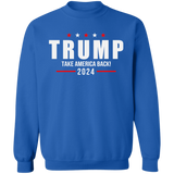 Trump 2024 Take America Back Campaign Crewneck Pullover Sweatshirt