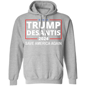 Trump Desantis 2024 Pullover Hoodie