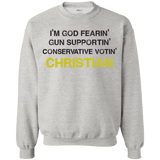 God-Fearing Conservative - Sweatshirt  8 oz.