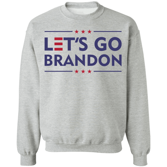 Let's Go Brandon Slogan  Crewneck Pullover Sweatshirt