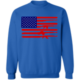 American Rifle Flag Gun Pride Crewneck Pullover Sweatshirt