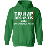 Trump Desantis 2024 Pullover Hoodie