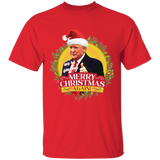 We're Saying MERRY CHRISTMAS AGAIN Short Sleeve Trump T-Shirt