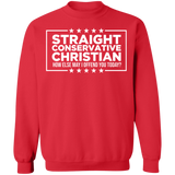 Straight Conservative Christian Crewneck Pullover Sweatshirt