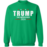 Trump 2024 Take America Back Campaign Crewneck Pullover Sweatshirt