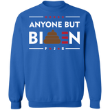 Funny Anyone But Biden  Crewneck Pullover Sweatshirt