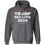 Trump Desantis 2024 Pullover Hoodie