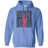 USA Pledge of Allegiance Patriotic Pullover Hoodie