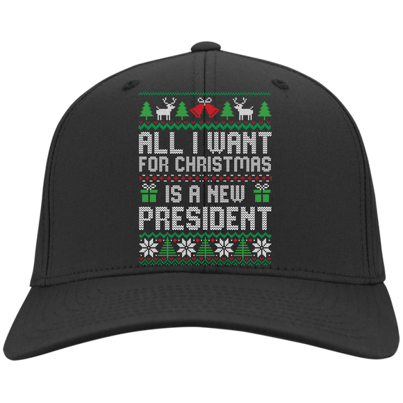 All I Want for Christmas is a New President Back  Cap