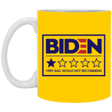 Funny Bad Biden Review White Mug