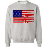 American Rifle Flag Gun Pride Crewneck Pullover Sweatshirt