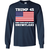 Trump 45 Snowflake Long Sleeve T-Shirt