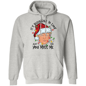 Trump Christmas Miss Me  Pullover Hoodie