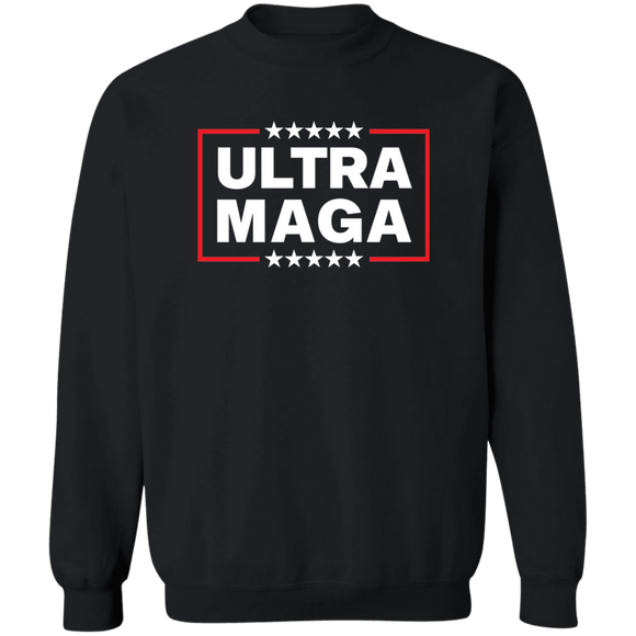 ULTRA MAGA Trump Supporters - Crewneck Pullover Sweatshirt