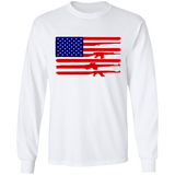 American Rifle Flag Gun Pride LS Ultra Cotton T-Shirt