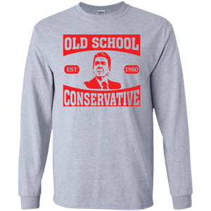 President Ronald Reagan Old School Conservative Long Sleeve Tee