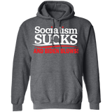 Socialism Sucks and Biden Blows Funny  Pullover Hoodie