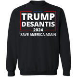 Trump Desantis 2024 Crewneck Pullover Sweatshirt