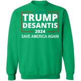 Trump Desantis 2024 Crewneck Pullover Sweatshirt