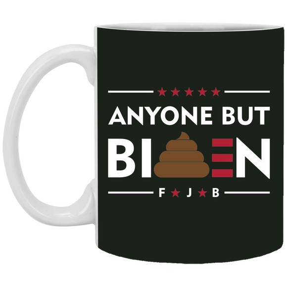 Funny Anyone But Biden White Mug