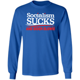 Socialism Sucks and Biden Blows Funny Long Sleeve Tee