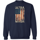 Trump Ultra MAGA Patriotic - Crewneck Pullover Sweatshirt