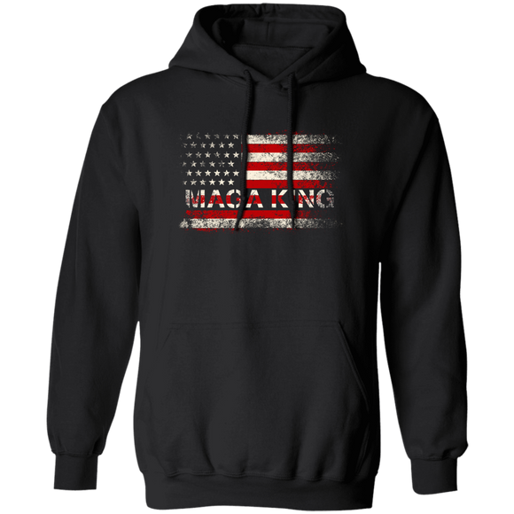 Trump MAGA King Flag - Pullover Hoodie