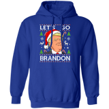 Trump Lets Go Brandon Christmas Pullover Hoodie